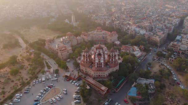 Delhi Marzo 2019 Templo Hare Krishna Delhi Avión — Vídeo de stock