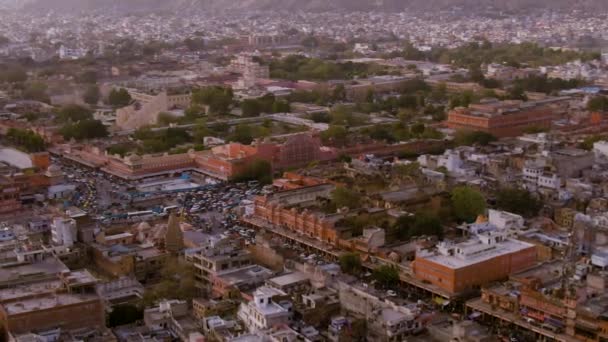 vue aérienne de la ville de Jaipur, Inde, Rajasthan, images de drones aériens 4k