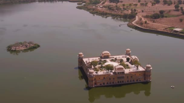 Jal Mahal Water Palace Jaipur Aerial View — 비디오