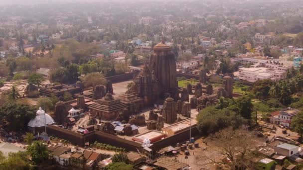 vue aérienne de Vrindavan, ville de 5000 temples, Inde, 4k 