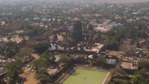 Vista Aérea Vrindavan Cidade 5000 Templos Índia — Vídeo de Stock