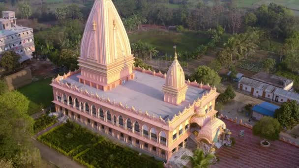 Aerial View Vrindavan City 5000 Temples India — Stock Video