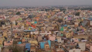 Madurai, Hindistan, Thirumalai Nayakkar Sarayı, 4k hava aracı görüntüsü