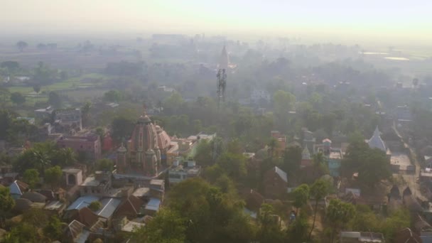 Vrindavan Città 5000 Templi India Aerea Non Classificata — Video Stock