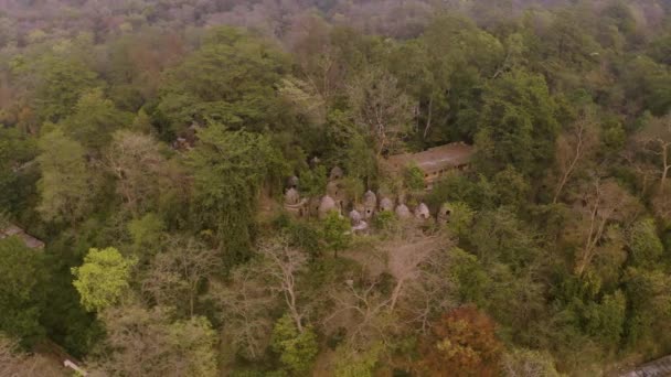 インドの森と山 4K空中ドローンビュー — ストック動画