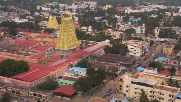 Vrindavan City 5000 Temples India 4Kの航空写真 — ストック動画