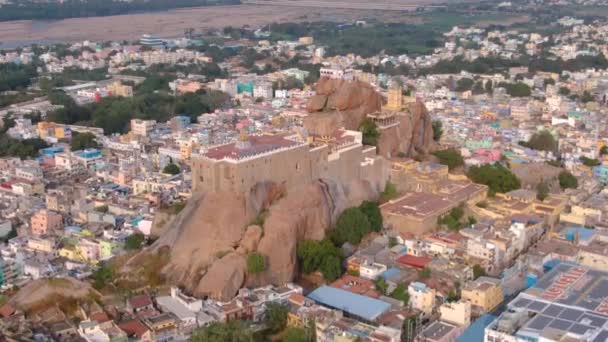 Εναέρια Άποψη Της Ινδικής Cityscape Παραδοσιακή Αρχιτεκτονική Κατά Διάρκεια Της — Αρχείο Βίντεο