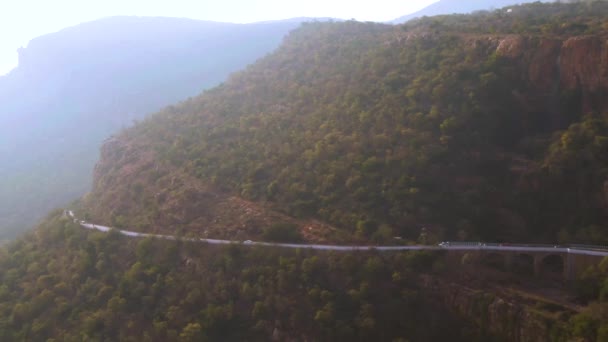 Floresta Montanhas Índia Vista Aérea Drone — Vídeo de Stock