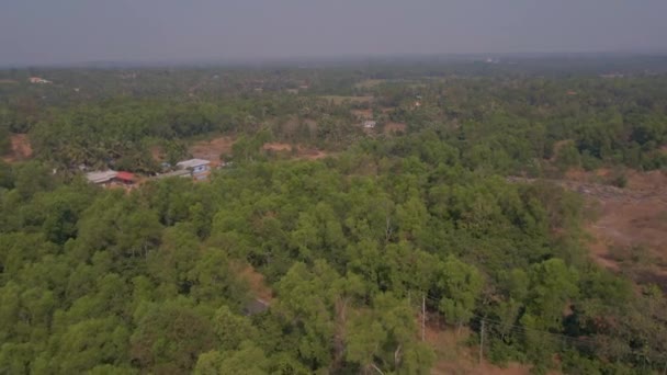 Hindistan Ormanı Dağları Hava Aracı Manzaralı — Stok video