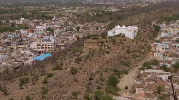 Vista Aérea Vrindavan Ciudad 5000 Templos India — Vídeo de stock