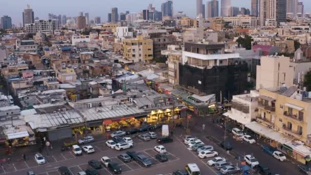 Beer Sheva Σταθμό Λεωφορείων Ισραήλ Εναέρια Drone View Μεταφορά — Αρχείο Βίντεο