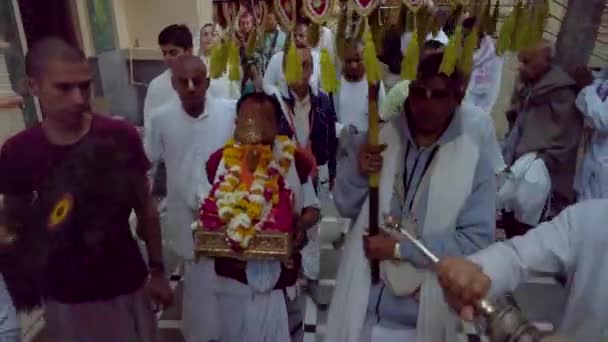 Ariel Juillet 2017 Cérémonie Mariage Indienne Temple Hare Krishna — Video