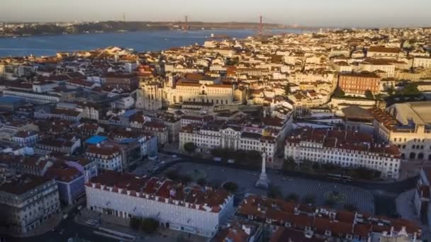 Paisaje Urbano Portugal Europa Vistas Aéreas — Vídeos de Stock