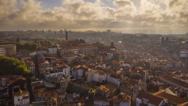 Stadtbild Portugal Europa Drohnenaufnahme — Stockvideo