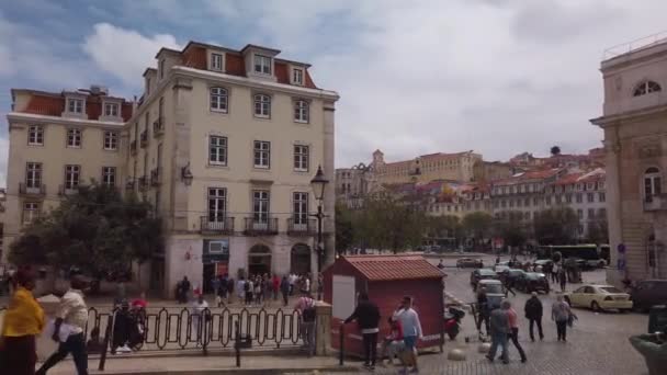 Lisbon Portugal February 2018 City Street View Lisbon Travel Concept — Vídeos de Stock