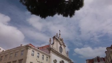 Lisbon, Portugal - February 20, 2018: City street view of Lisbon, travel concept