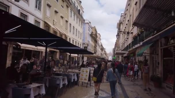 Lisbon Portugal February 2018 City Street View Lisbon Travel Concept — Stockvideo