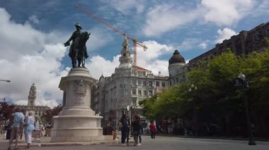 Lisbon, Portugal - February 20, 2018: City street view of Lisbon, travel concept