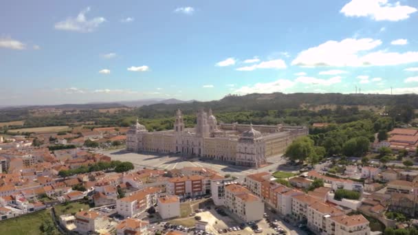 Cityscape Portugalsku Evropa Air Drone View — Stock video