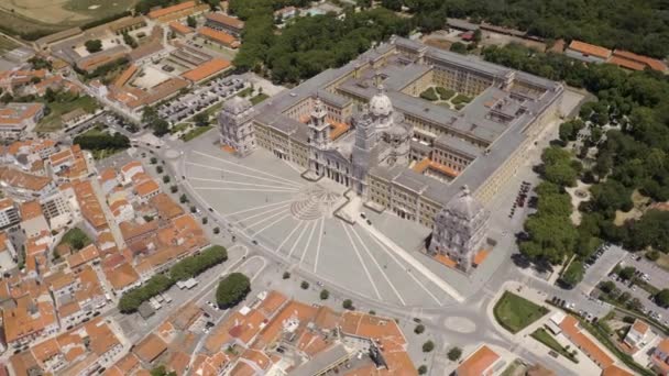 Portekiz Avrupa Şehir Manzarası Hava Aracı Görünümü — Stok video