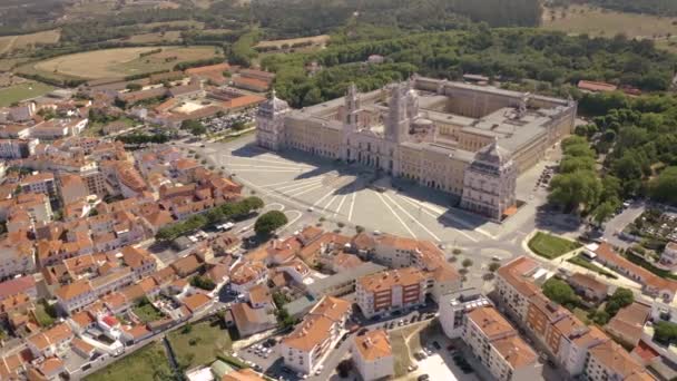 Cityscape Portugalsku Evropa Air Drone View — Stock video