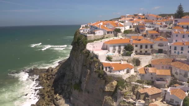 Stadtbild Portugal Europa Drohnenaufnahme — Stockvideo