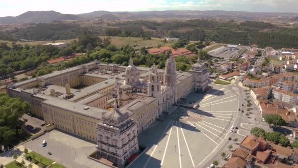 Stadsbild Portugal Europa Antenn Drönare — Stockvideo