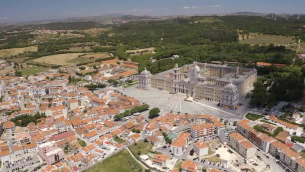 Stadtbild Portugal Europa Drohnenaufnahme — Stockvideo