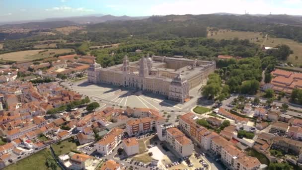 Stadsbild Portugal Europa Antenn Drönare — Stockvideo