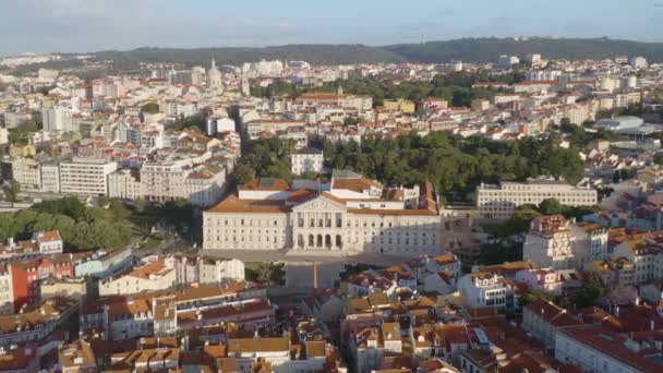 Cityscape Portugal Europe Aerial Drone View — Stock Video