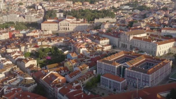 Cityscape Portugal Europe Air Drone Вид — стокове відео