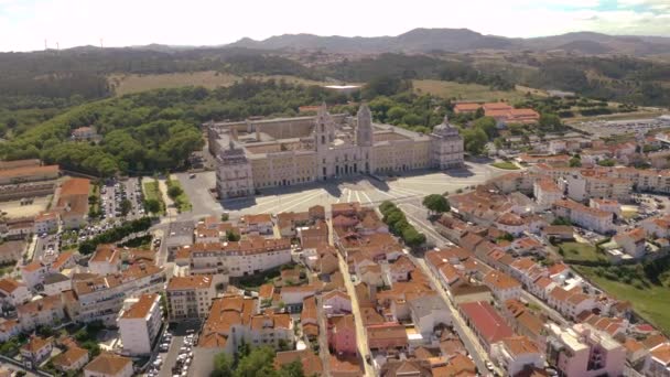 Stadsbild Portugal Europa Antenn Drönare — Stockvideo