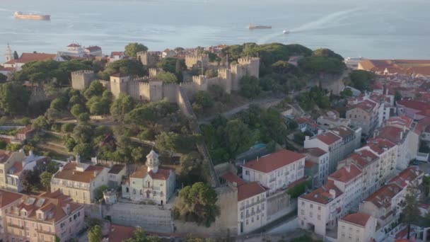 Paysage Urbain Portugal Europe Vue Aérienne Drone — Video