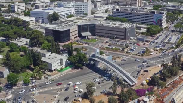 Vue Aérienne Sur Drone à Tel Aviv Business Skyline, Israël, 4k