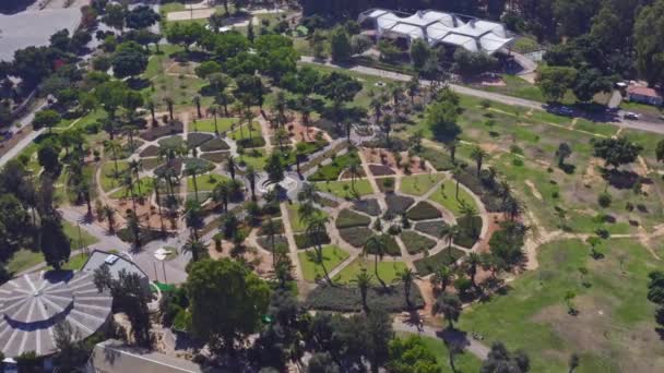 Parque Ornamental Israelense Leumi Ramat Gan Drone Aéreo View — Vídeo de Stock