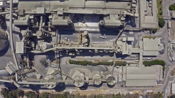 Вид Воздуха Огромный Комплекс Тяжелого Промышленного Завода Нешере Израиль Беспилотник — стоковое видео