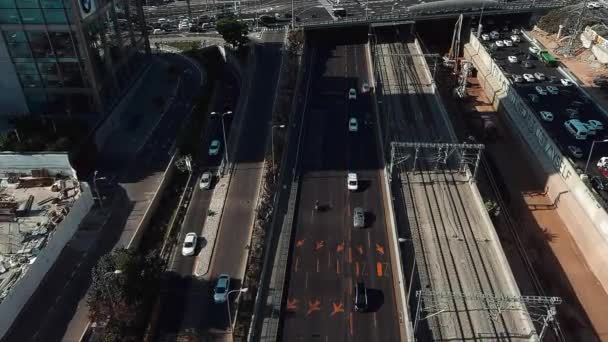 Israel Tel Aviv Febrero 2017 Centro Transporte Tel Aviv Imágenes — Vídeo de stock