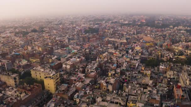 Mumbai Índia Favelas Dharavi Imagens Drones Aéreos — Vídeo de Stock