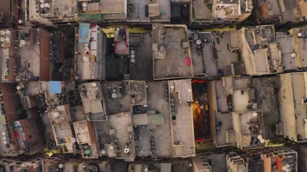 Mumbai Indien Dharavi Slumområden Antenn Drönare Bilder — Stockvideo