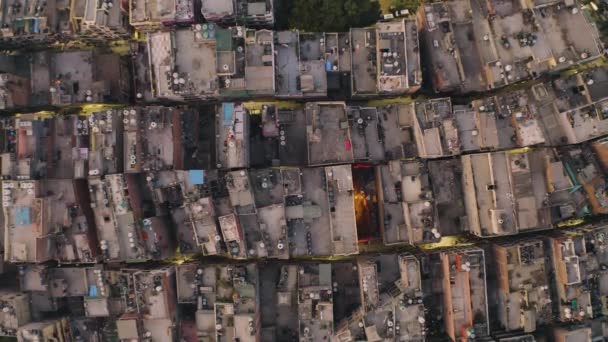 Mumbai Indie Slumsy Dharavi Zdjęć Dronów Lotniczych — Wideo stockowe