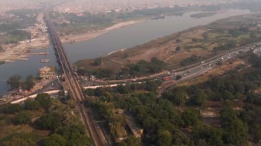 Yol görüntüleri hava görüntüsü 