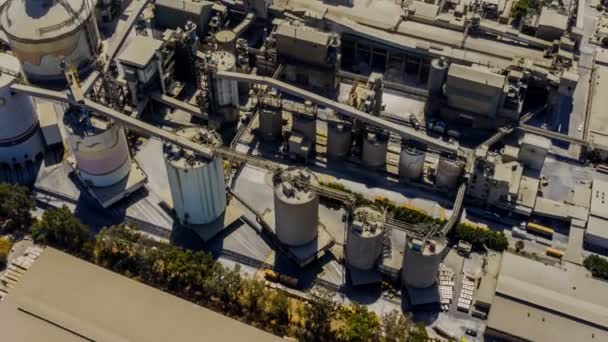 Légi Felvétel Egy Hatalmas Nehézipari Gyárépületről Nesher Ben Izraelben Drón — Stock videók