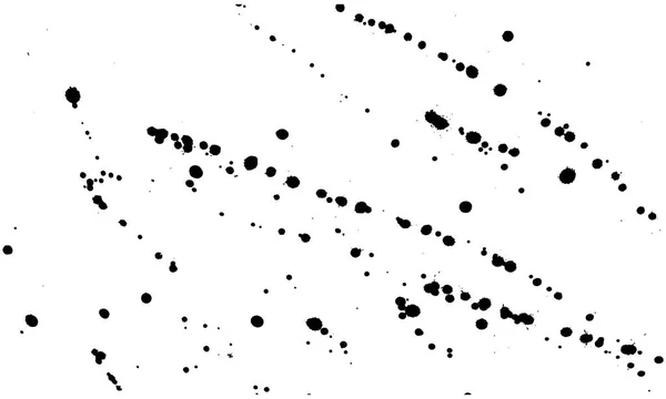 Plattierte Textur. Schwarze Tintenspritzer isoliert auf weißem Hintergrund, Kleckse, Schlammflecken, die Elemente entwerfen, Spritzer - Vektorillustration — Stockvektor