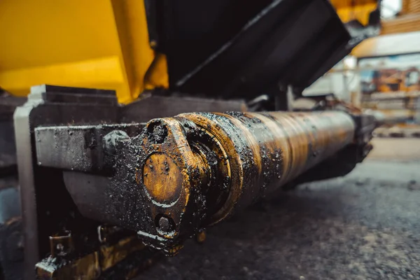 Asfalt tot vaststelling van machines — Stockfoto