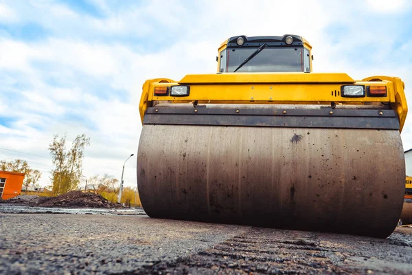 Asfalt tot vaststelling van machines — Stockfoto