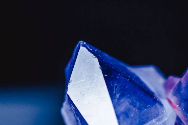 水晶石宏观矿物表面 — 图库照片