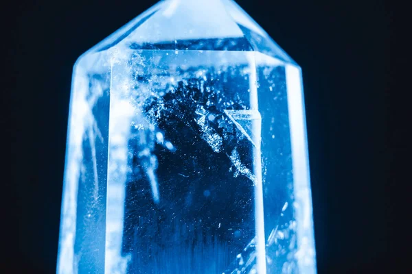 Superfície mineral macro pedra de cristal — Fotografia de Stock