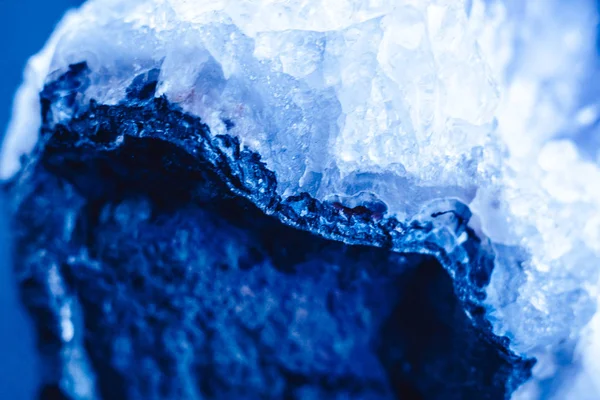 Cristal piedra macro superficie mineral —  Fotos de Stock