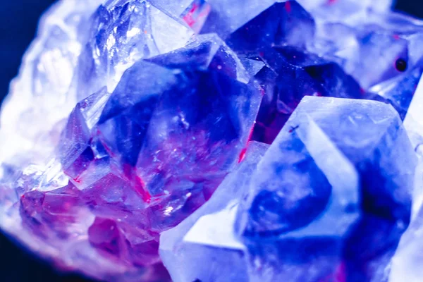 Cristal piedra macro superficie mineral — Foto de Stock