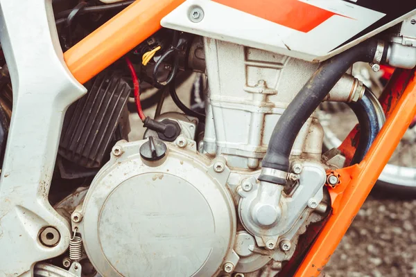 Fecho do motor de motocicleta — Fotografia de Stock